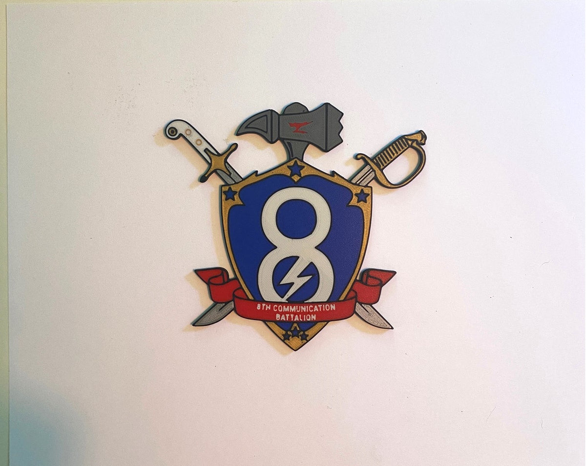 8th Communication Battalion 3D printed emblem
