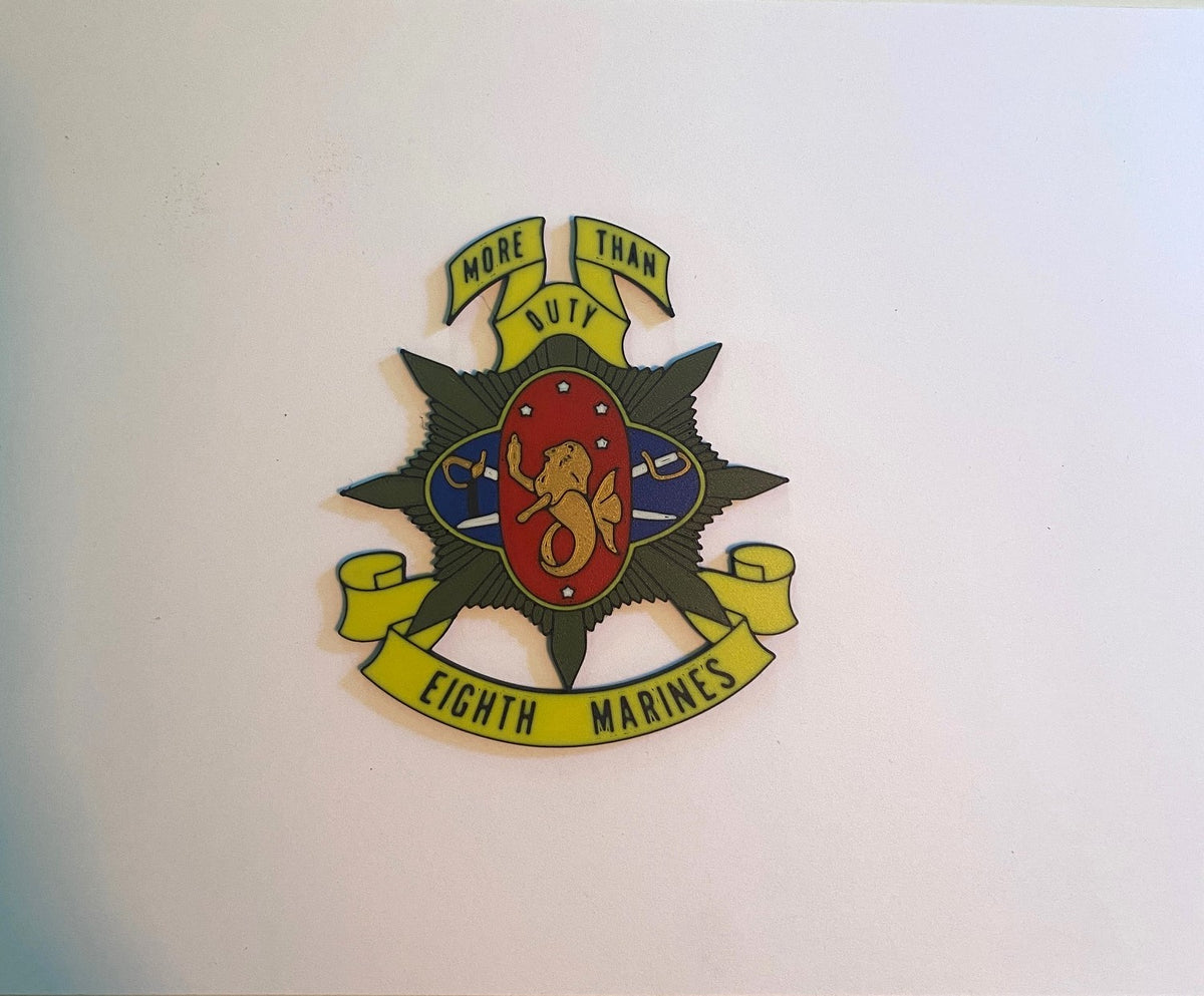 8th Marine Regiment heritage 3D printed emblem