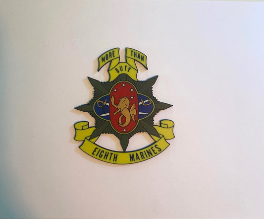 8th Marine Regiment heritage 3D printed emblem