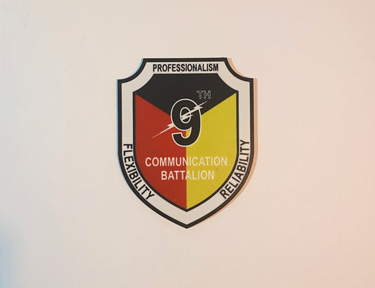 9th Communication Battalion 3D printed emblem