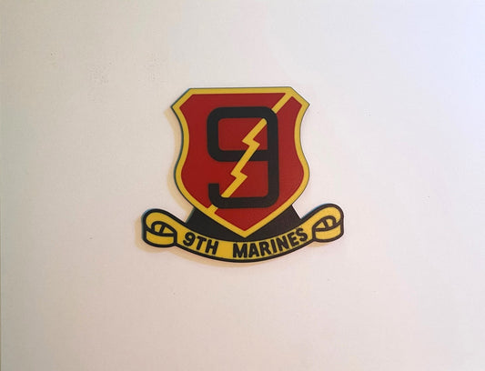 9th Marine Regiment heritage 3D printed emblem