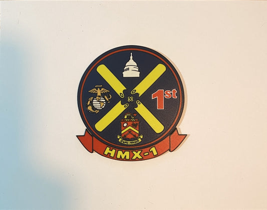 Marine Helicopter Squadron One HMX-1 3D printed emblem