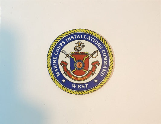 Marine Corps Installations Command West 3D printed emblem