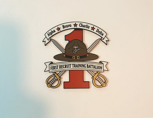 Marine Corps Recruit Depot San Diego 1st Recruit Battalion 3D printed emblem