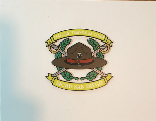 Marine Corps Recruit Depot San Diego 2d Recruit Battalion 3D printed emblem
