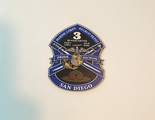 Marine Corps Recruit Depot San Diego 3rd Recruit Battalion 3D printed emblem
