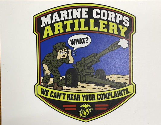 Marine Corps Artillery funny Marine Corps 3D-printed emblem