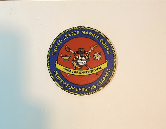 Marine Corps Center for Lessons Learned 3D printed emblem