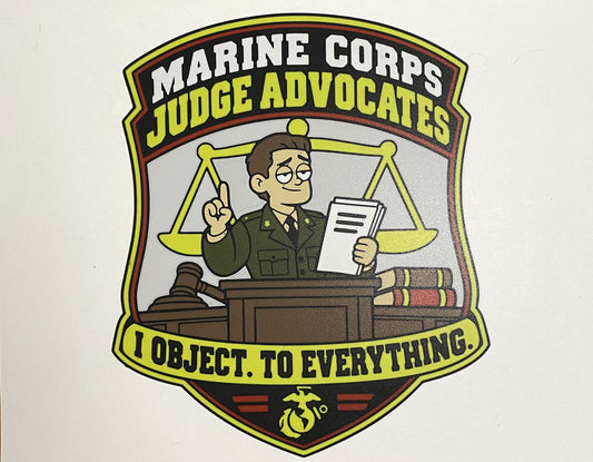 Marine Corps Judge Advocates funny Marine Corps 3D-printed emblem