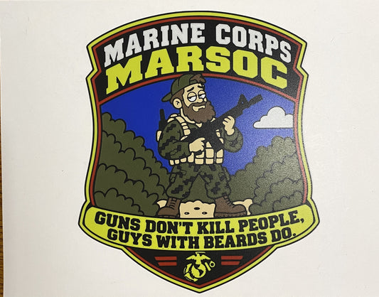 Marine Corps MARSOC funny Marine Corps 3D-printed emblem