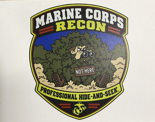 Marine Corps Recon funny Marine Corps 3D-printed emblem