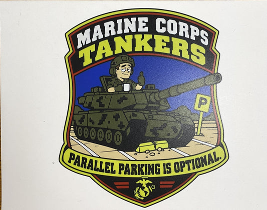 Marine Corps Tankers funny Marine Corps 3D-printed emblem