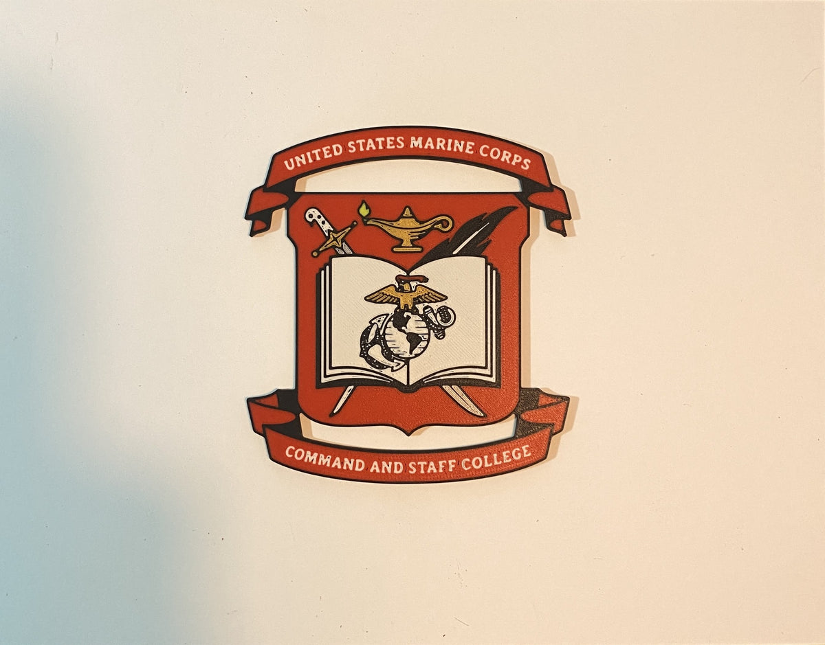Marine Corps Command and Staff College 3D printed emblem