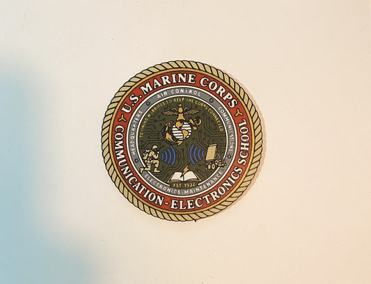 Marine Corps Communications School 3D printed emblem