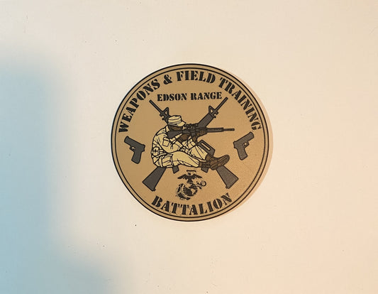 Marine Corps Recruit Depot San Diego Weapons and Field Training Battalion 3D printed emblem