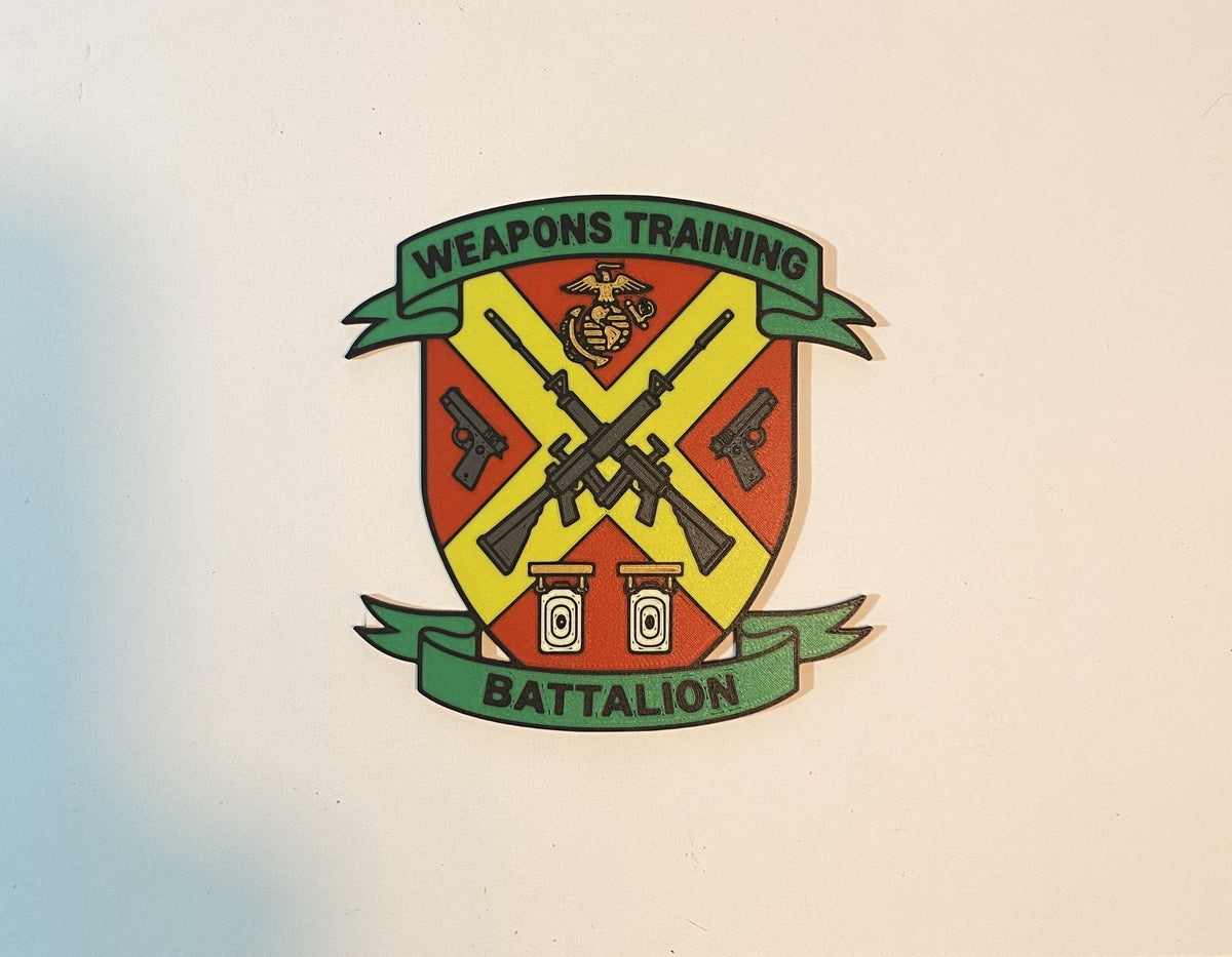 Weapons and Training Battalion Quantico 3D printed emblem