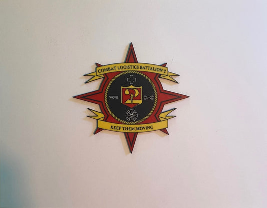 Combat Logistics Battalion 2 3D printed emblem