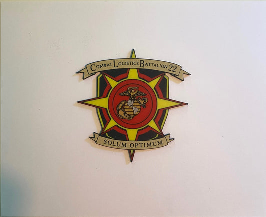 Combat Logistics Battalion 22 3D printed emblem