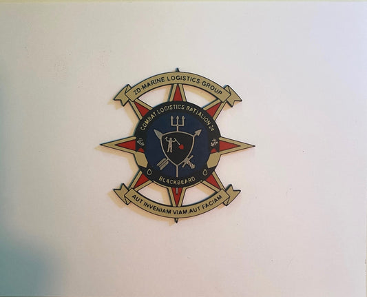 Combat Logistics Battalion 24 3D printed emblem