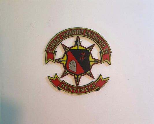 Combat Logistics Battalion 26 3D printed emblem