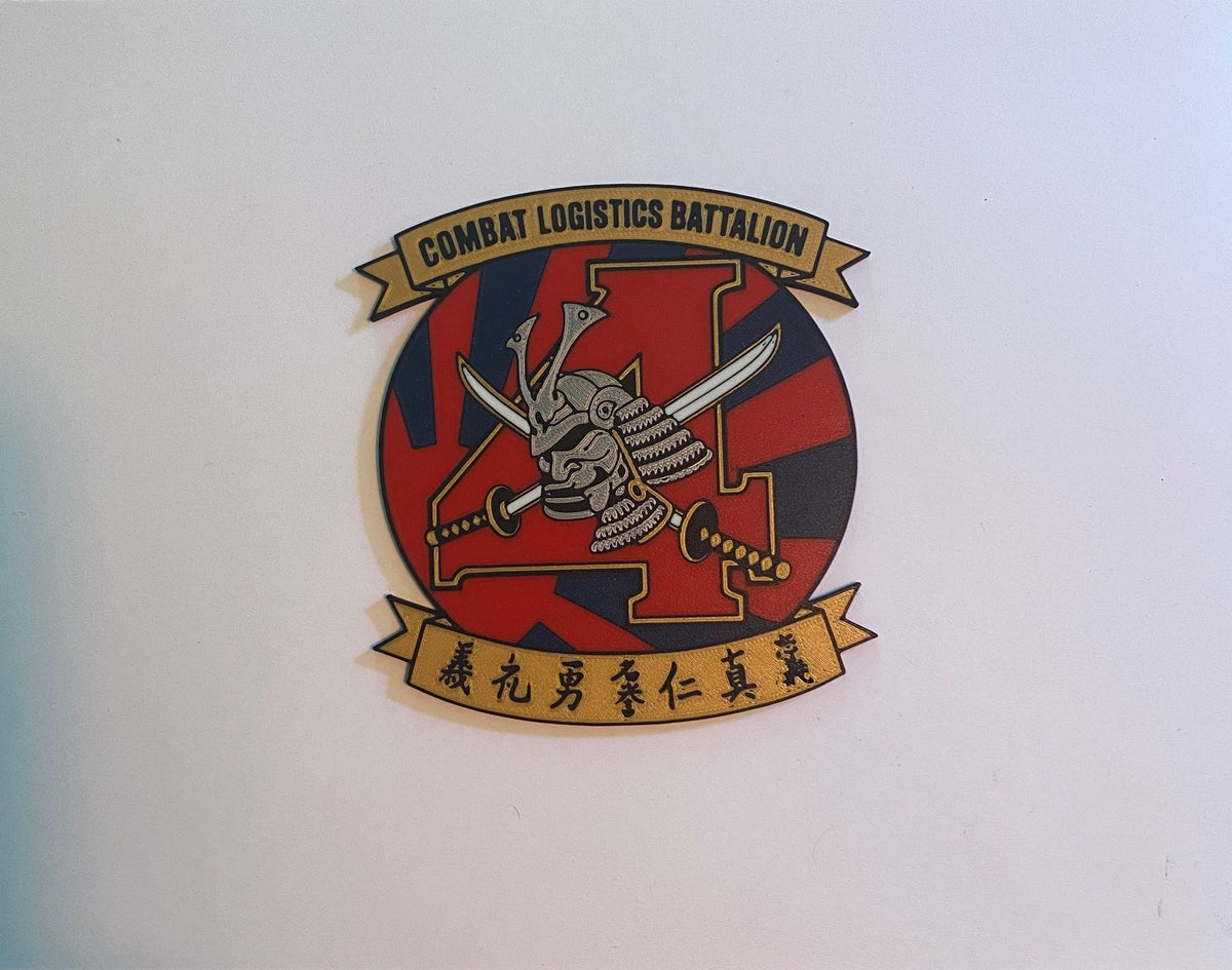 Combat Logistics Battalion 4 3D printed emblem