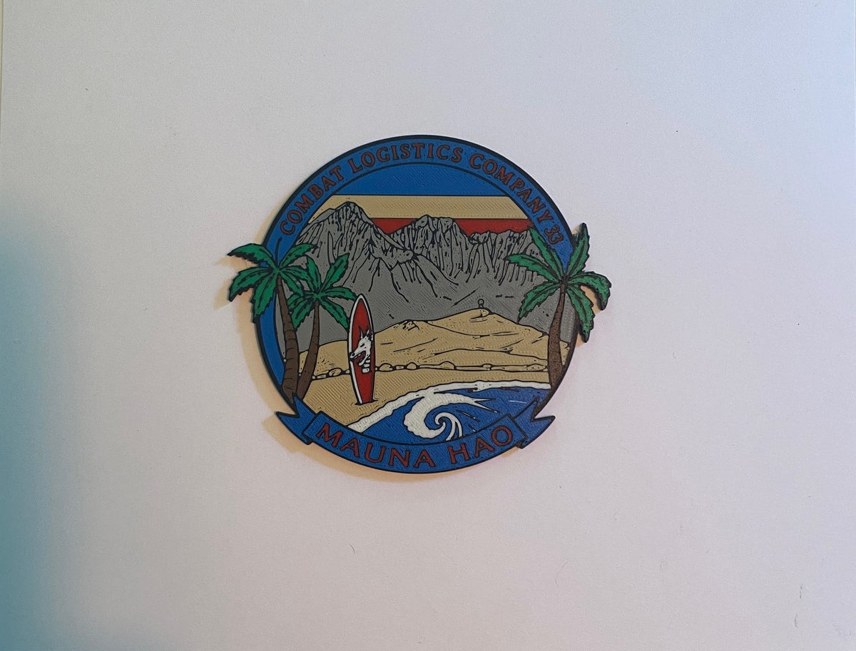 Combat Logistics Company 33 3D printed emblem