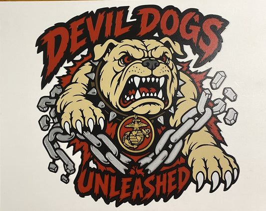 Devil Dogs Unleashed Marine Corps emblem