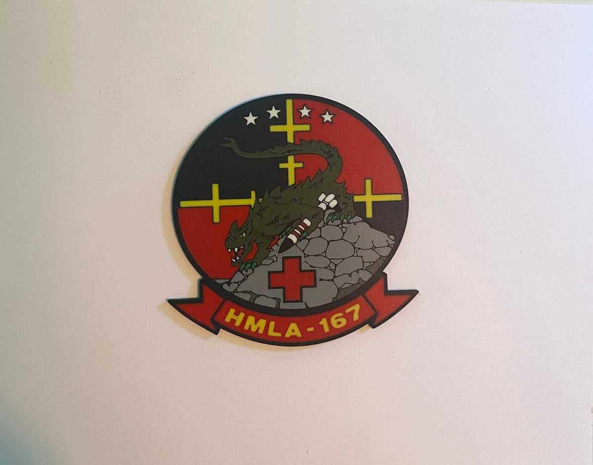 Marine Light Attack Helicopter Squadron 167 3D printed emblem