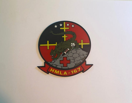 Marine Light Attack Helicopter Squadron 167 3D printed emblem