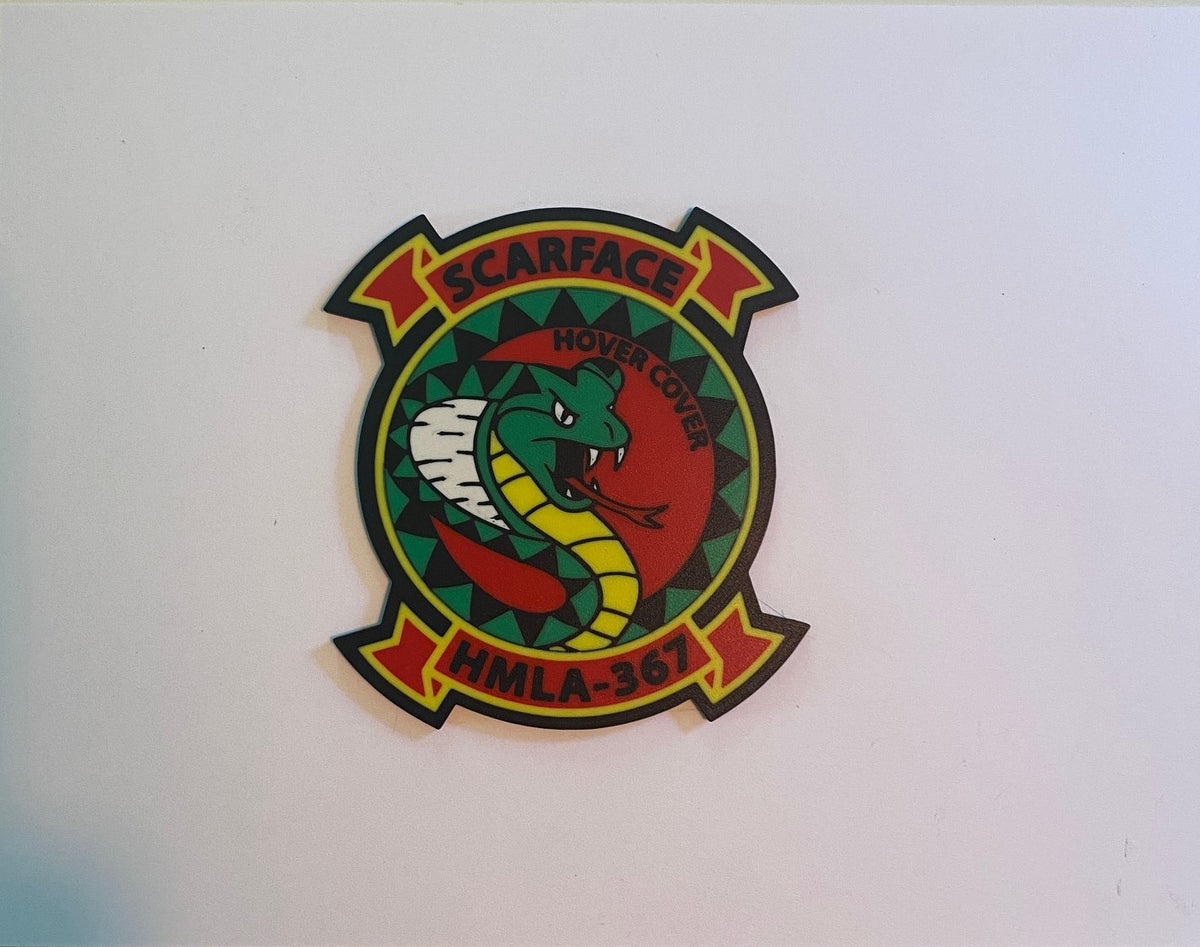 HMLA-367 3D printed emblem