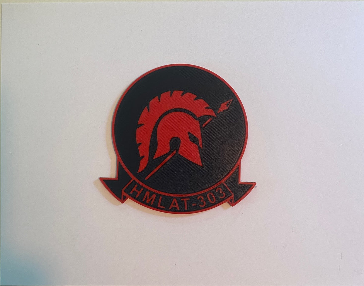 Marine Light Attack Helicopter Training Squadron 303 3D printed emblem