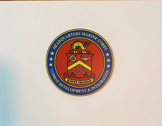 HQMC Combat Development and Integration 3D printed emblem