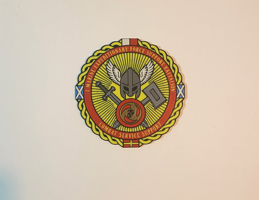 I Marine Expeditionary Force Support Battalion 3D printed emblem