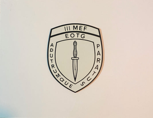 III MEF Expeditionary Operations Training Group 3D printed emblem
