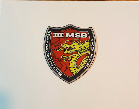 III Marine Expeditionary Force Support Battalion 3D printed emblem