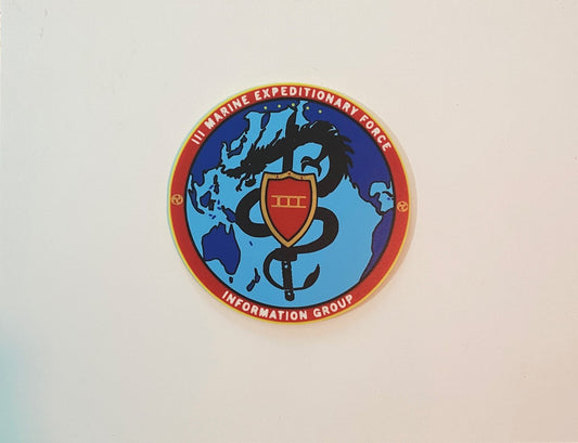 III Marine Expeditionary Force Information Group 3D printed emblem