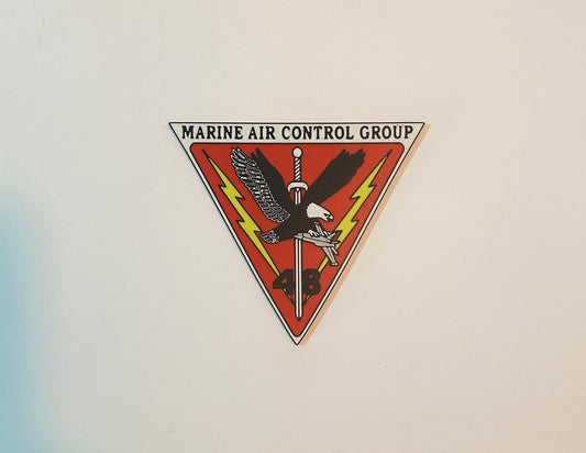 Photograph of the MACG-48 3D-printed emblem by Heritage Forge Designs
