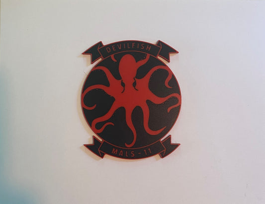Marine Aviation Logistics Squadron 11 3D printed emblem