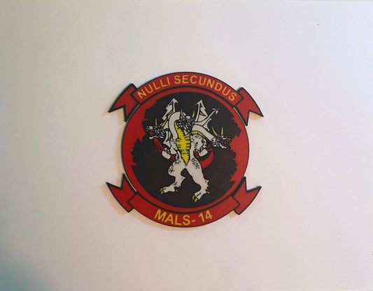 Marine Aviation Logistics Squadron 14 3D printed emblem