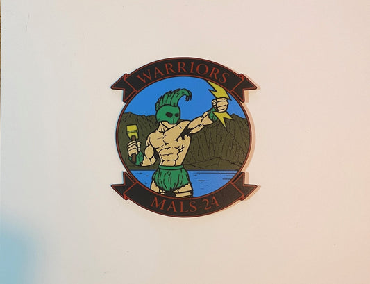 Marine Aviation Logistics Squadron 24 3D printed emblem