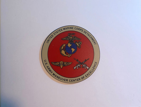 Marine Corps Detachment Maneuver Center of Excellence 3D printed emblem