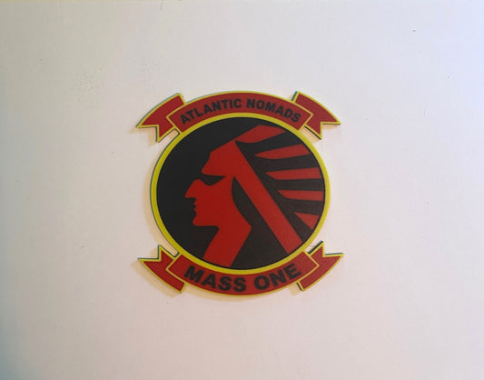 Marine Air Support Squadron 1 3D printed emblem
