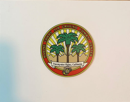 Marine Corps Air Ground Combat Center 29 Palms 3D printed emblem