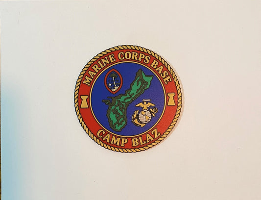 Marine Corps Base Camp Blaz 3D printed emblem