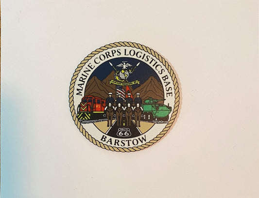 Marine Corps Logistics Base Barstow 3D printed emblem