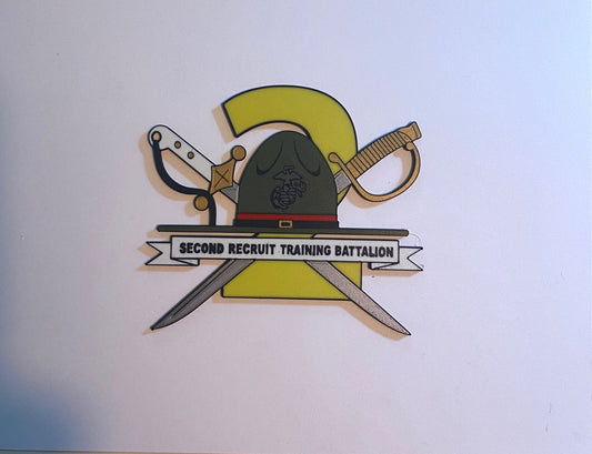 2d Recruit Training Battalion Marine Corps Recruit Depot Parris Island 3D printed emblem
