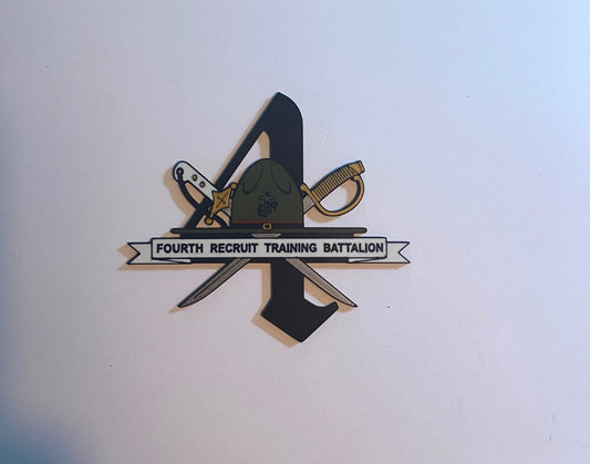4th Recruit Training Battalion Marine Corps Recruit Depot Parris Island 3D printed emblem