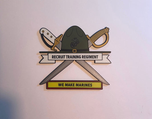 Recruit Training Regiment Marine Corps Recruit Depot Parris Island 3D printed emblem