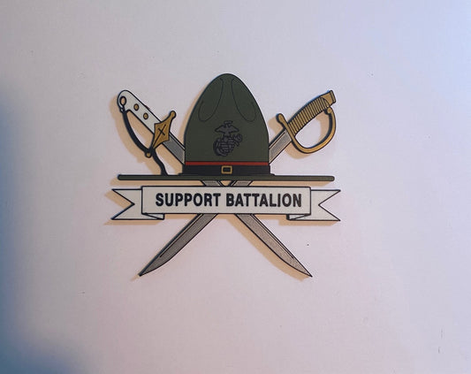 Support Battalion Marine Corps Recruit Depot Parris Island 3D printed emblem