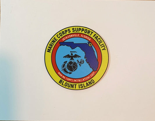 Marine Corps Support Facility Blount Island 3D printed emblem
